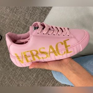 Versace Pink Sneaker Size 36 NWB